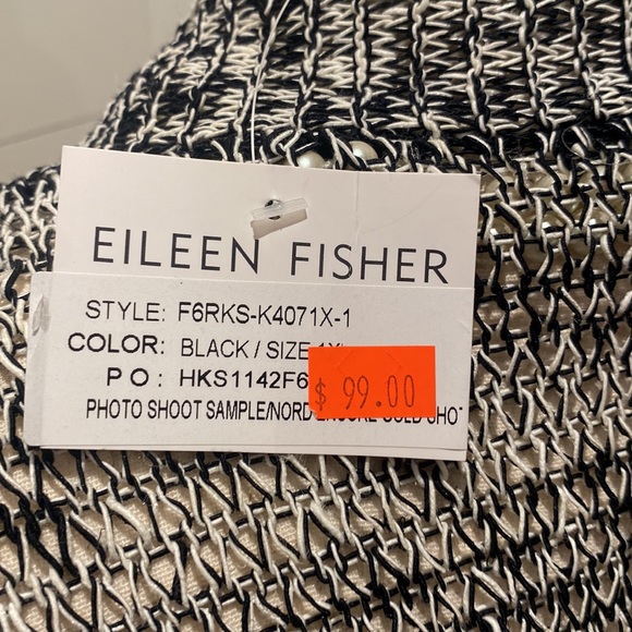 Eileen Fisher Linen Blend long Knit Vest size 1X NWT - Picture 5 of 10